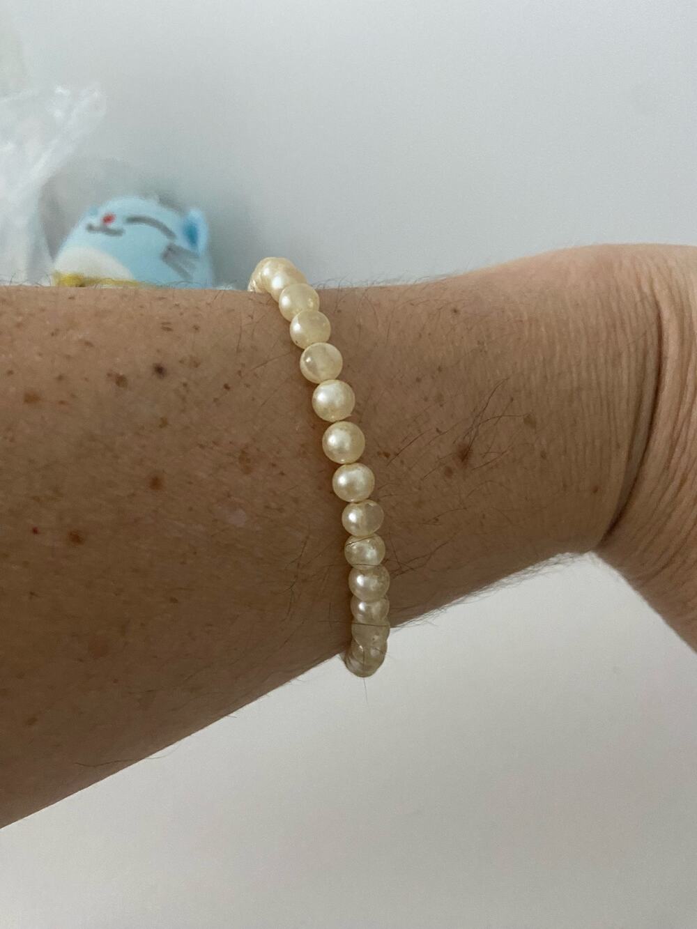Vintage faux pearl bracelet